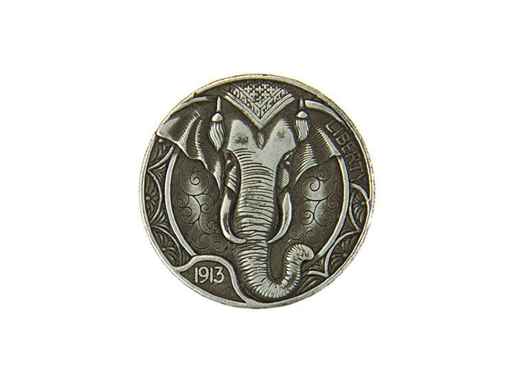 Hobo Nickel №2, монета 1 доллар США 1913 год, копия, 39 мм